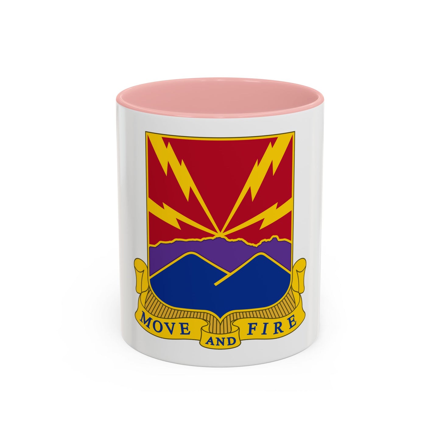 593rd Field Artillery Battalion (U.S. Army) Accent Coffee Mug
