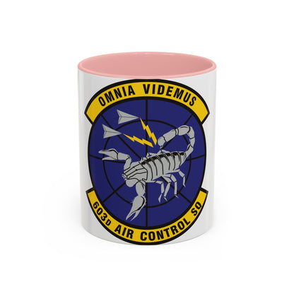 603d Air Control Squadron (U.S. Air Force) Accent Coffee Mug