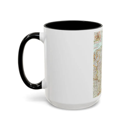 Germany (1959) (Map) Accent Coffee Mug-Go Mug Yourself