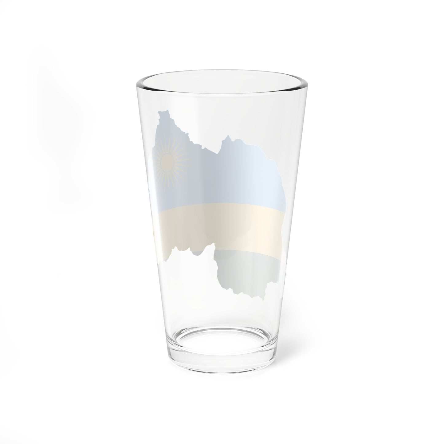 Flag map of Rwanda (Rwanda) Pint Glass 16oz
