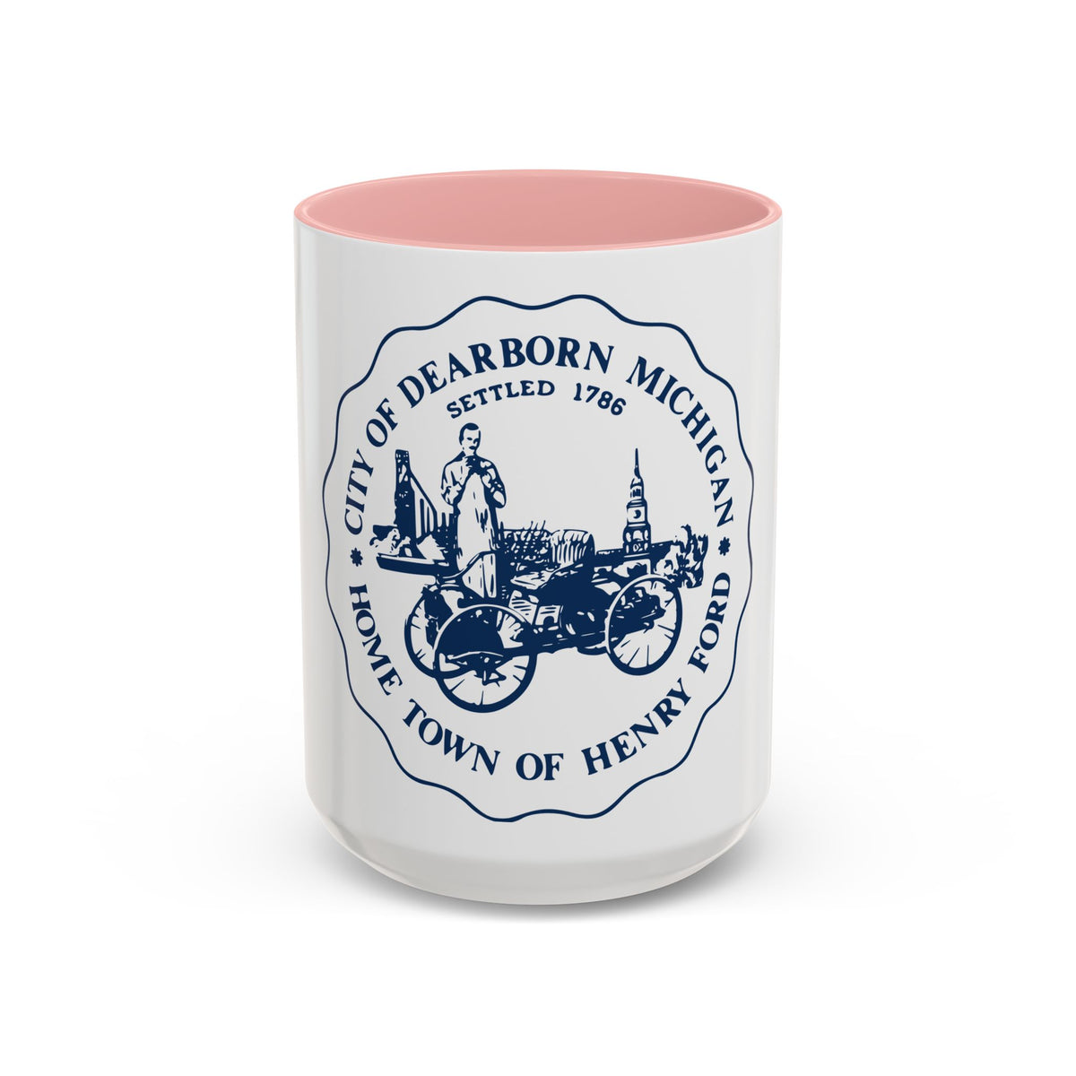 Seal of Dearborn Michigan - Accent Coffee Mug