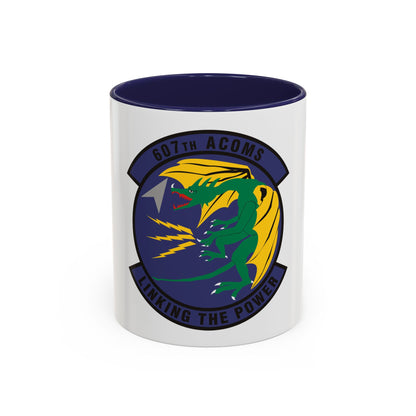 607th Air Communications Squadron (U.S. Air Force) Accent Coffee Mug