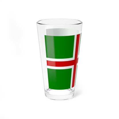 Flag of Smaland 5-8 (Sweden) Pint Glass 16oz
