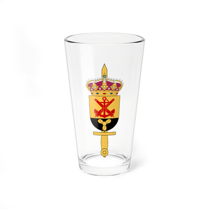 Muskö örlogsvarv vapen (Sweden) (Coat of Arms) Pint Glass 16oz