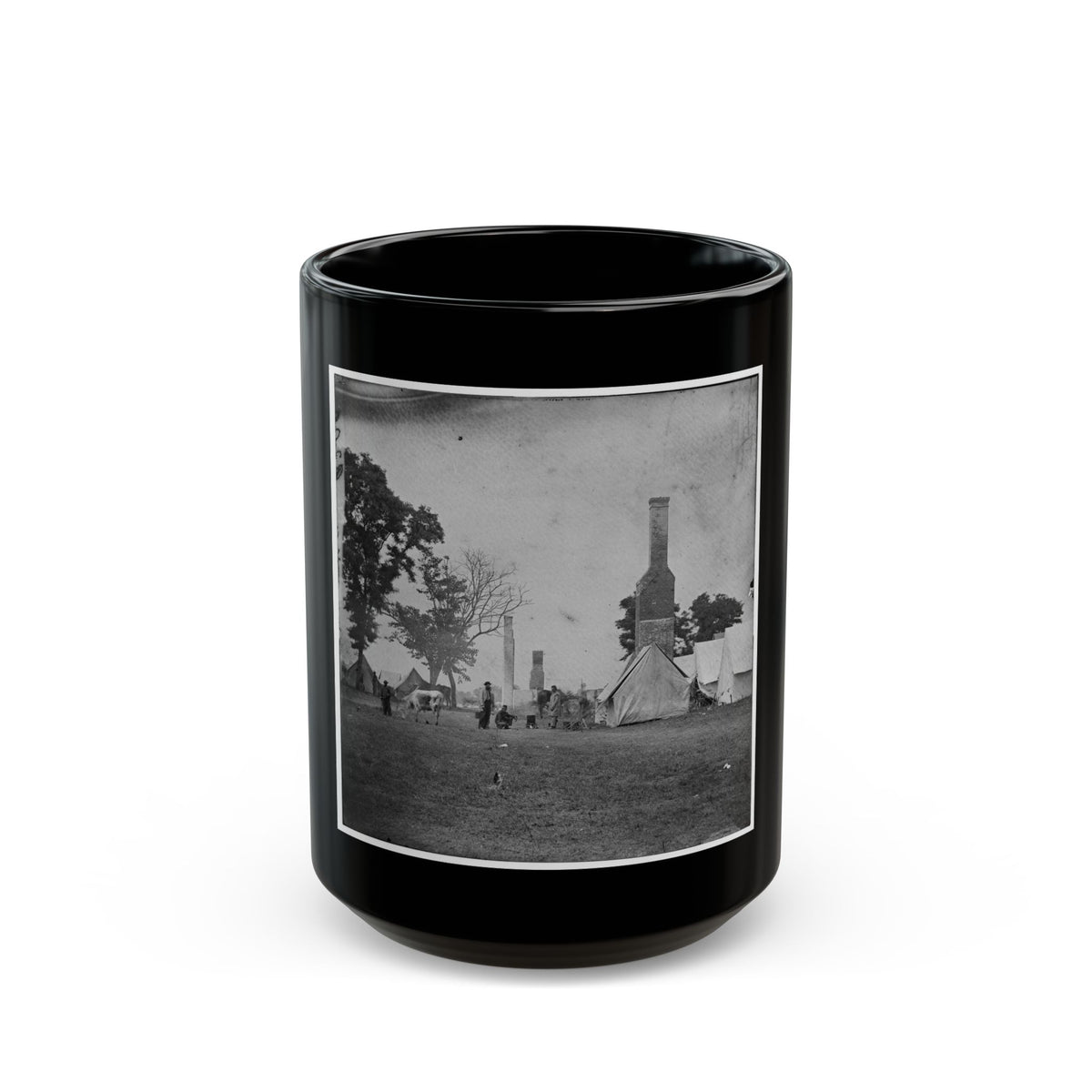 White House Landing, Va. Ruins Of The White House, Burnt During The Federal Evacuation (U.S. Civil War) Black Coffee Mug