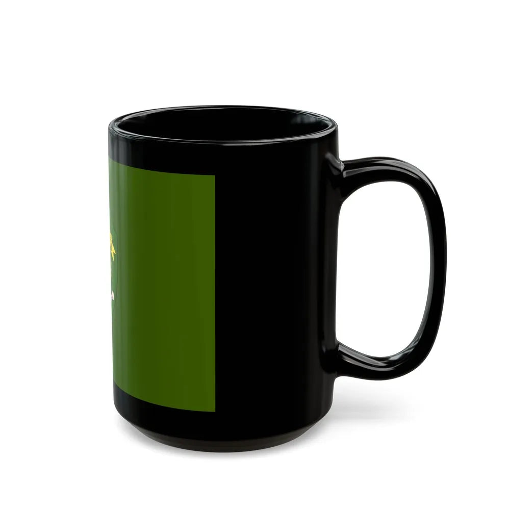 Flag of East Kalimantan Indonesia - Black Coffee Mug-Go Mug Yourself