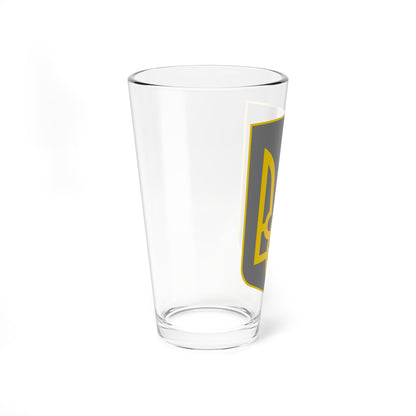 Lesser Coat of Arms of Grey Ukraine (Ukraine) (Coat of Arms) Pint Glass 16oz