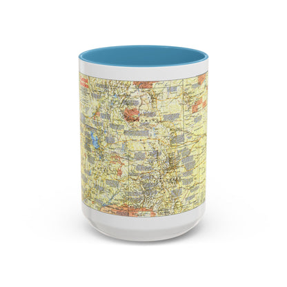 USA - Central Rockies 1 (1984) (Map) Accent Coffee Mug