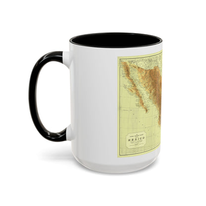Central America & Mexico (1911) (Map) Accent Coffee Mug