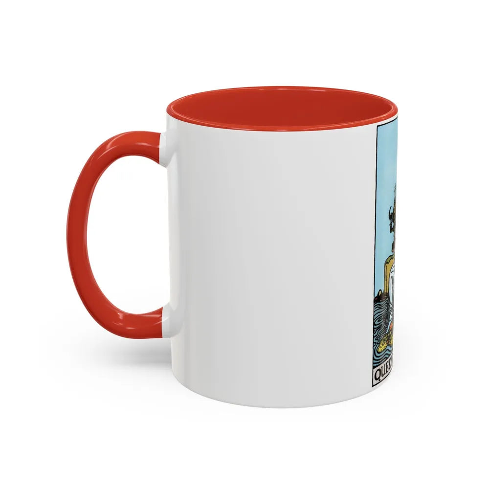 The Queen of Cups (Tarot Card) Accent Coffee Mug-Go Mug Yourself