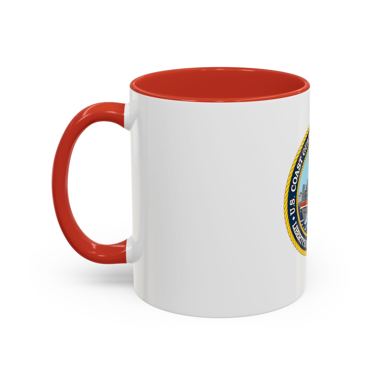USCG Station New York (U.S. Coast Guard) Accent Coffee Mug
