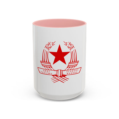 Emblem of the State Anti-fascist Council for the National Liberation of Croatia - Accent Coffee Mug