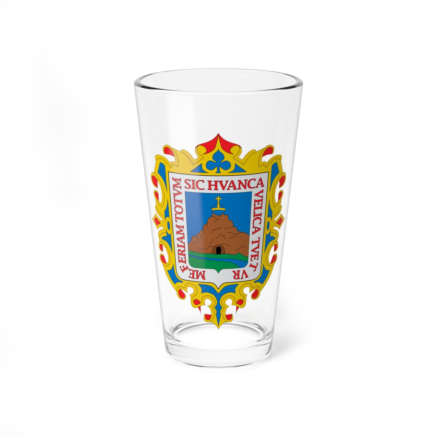 Escudo de Huancavelica (Peru) (Coat of Arms) Pint Glass 16oz