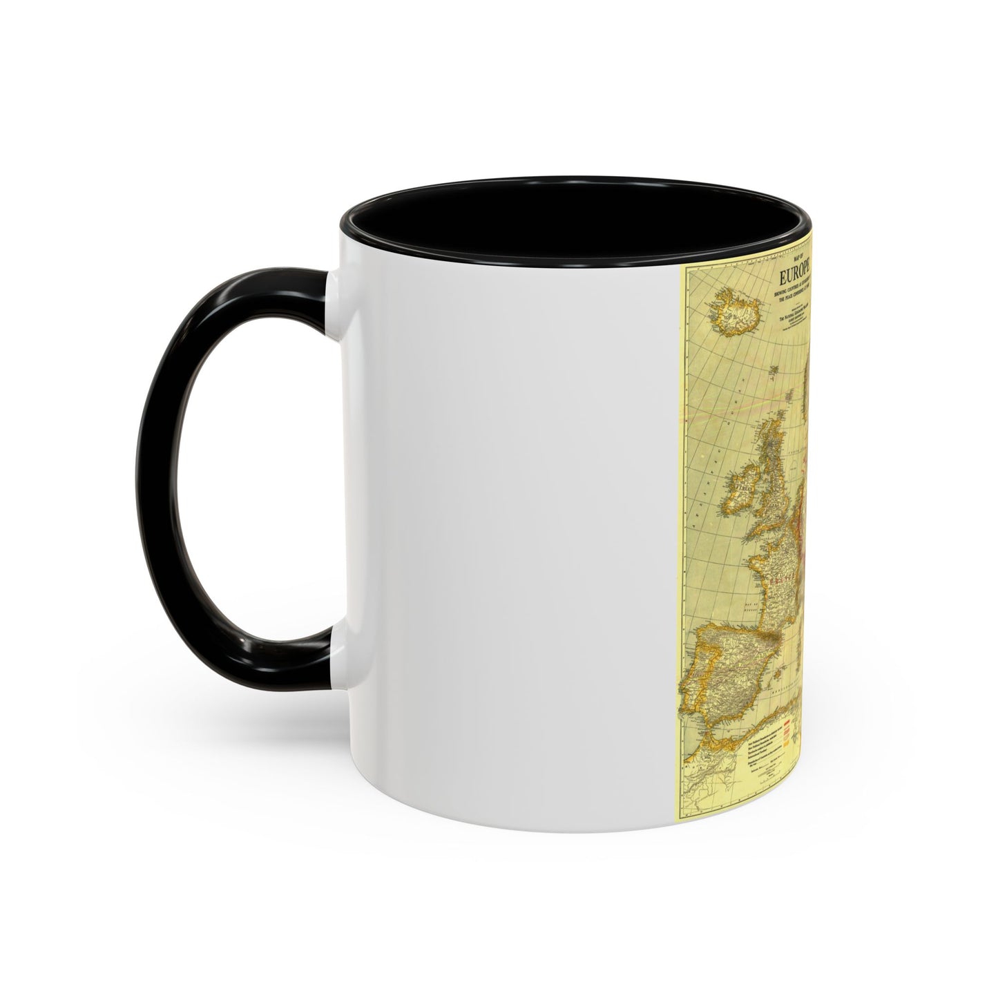 Europe, Peace Conference at Paris (1920) (Map) Accent Coffee Mug