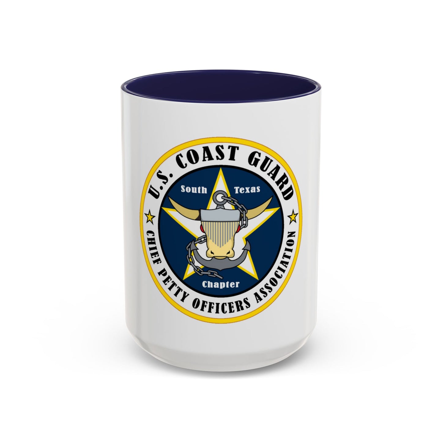 USCG South Texas CPOA (U.S. Coast Guard) Accent Coffee Mug