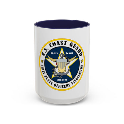 USCG South Texas CPOA (U.S. Coast Guard) Accent Coffee Mug