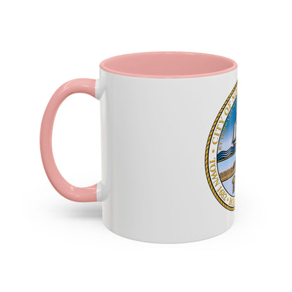 Seal of Norfolk Virginia - Accent Coffee Mug