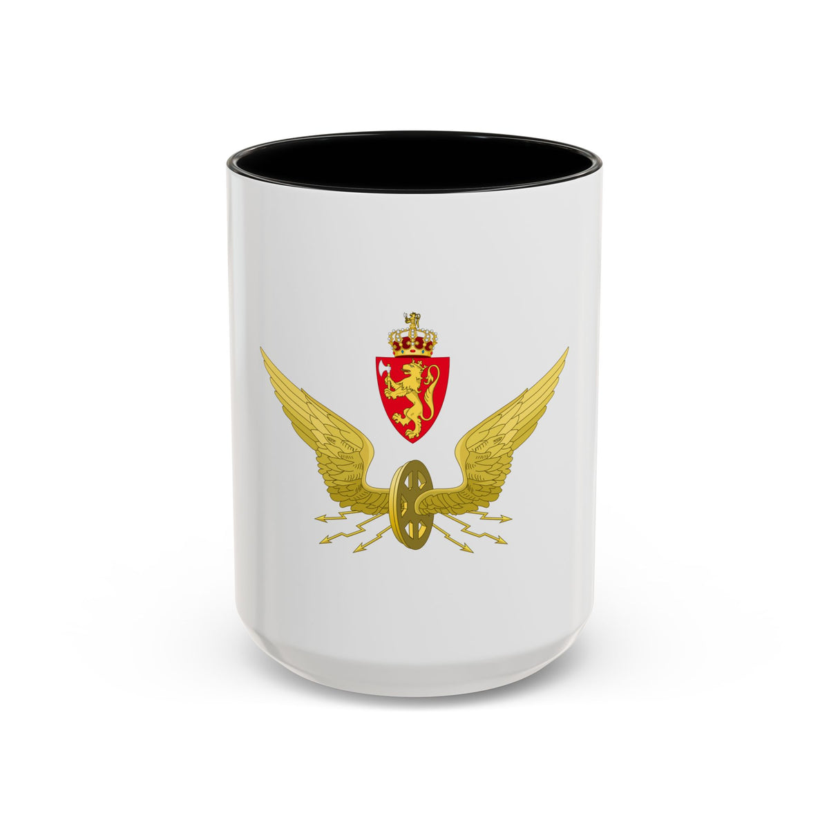 Emblem of the Norwegian State Railways - Accent Coffee Mug