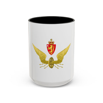 Emblem of the Norwegian State Railways - Accent Coffee Mug
