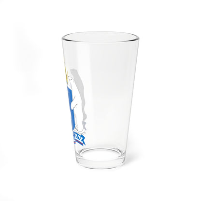 Coat of Arms of Yamal Nenetsia (Russia) (Coat of Arms) Pint Glass 16oz