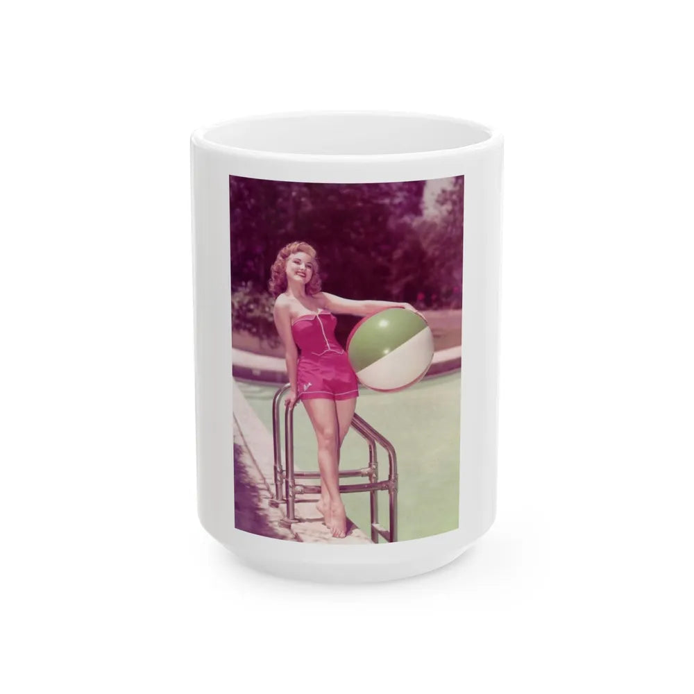 Debra Paget #448 (Vintage Female Icon) White Coffee Mug-15oz-Go Mug Yourself