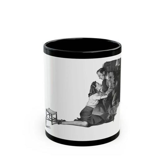 Friend Of The Family by Peter Coats (2), Britannia And Eve magazine, 1939 - Black Coffee Mug-11oz-Go Mug Yourself