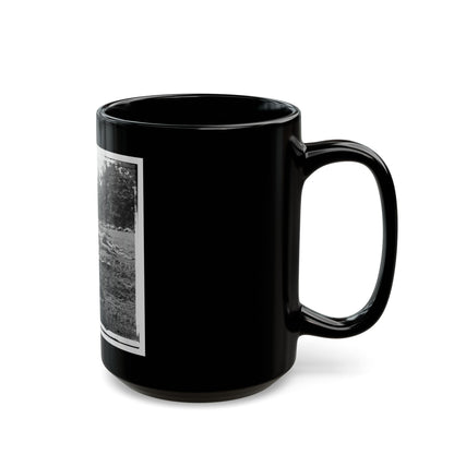 Gettysburg, Pa. Confederate Dead Gathered For Burial At The Edge Of The Rose Woods, July 5, 1863 (U.S. Civil War) Black Coffee Mug