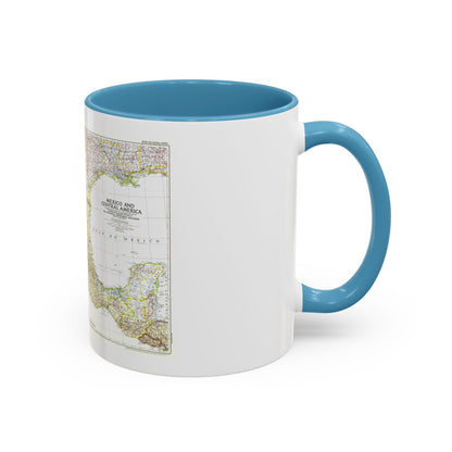 Central America & Mexico (1953) (Map) Accent Coffee Mug