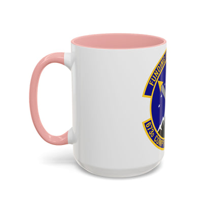 673d Comptroller Squadron (U.S. Air Force) Accent Coffee Mug