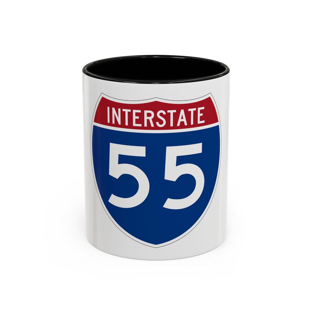 Interstate 55 (U.S. Highways) Accent Coffee Mug