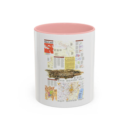 Middle East - Holy Land 2 (1989) (Map) Accent Coffee Mug