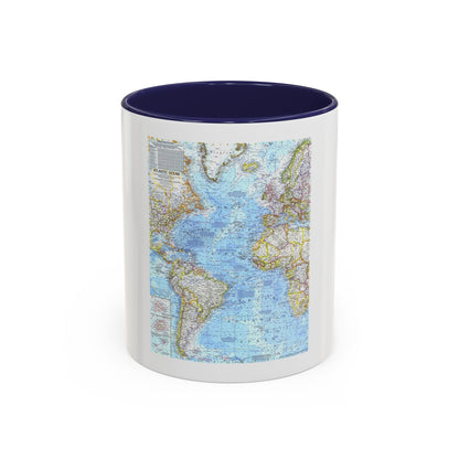Atlantic Ocean (1968) (Map) Accent Coffee Mug