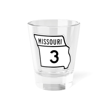 MO-3 1948 (Missouri) (Road Sign) Shot Glass 1.5oz