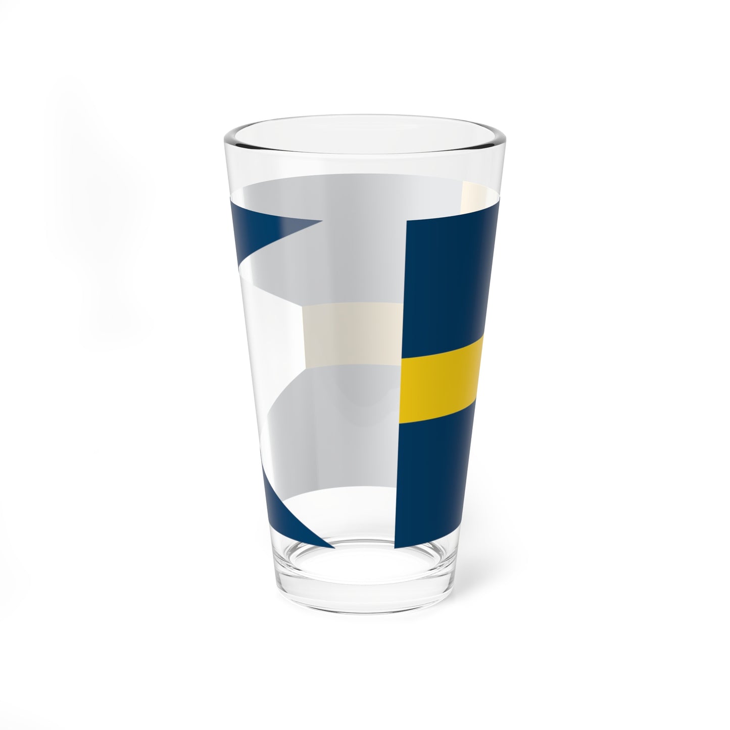 Flag of Sweden 1562-1650 (Estonia) Pint Glass 16oz
