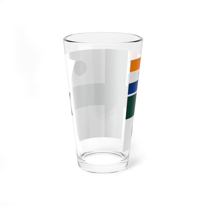 Rank flag of the South African Navy - Rear Admiral 1959-1972 (South Africa) Pint Glass 16oz