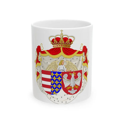 Coat of arms of Jadwiga of Poland - White Coffee Mug-11oz-Go Mug Yourself