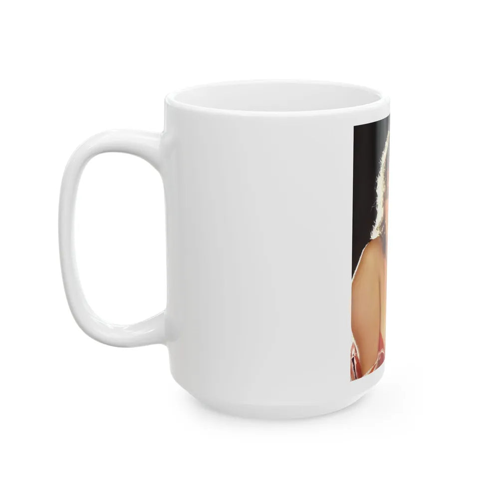 Linda Blair #266 - Partially Topless (Vintage Female Icon) White Coffee Mug-Go Mug Yourself