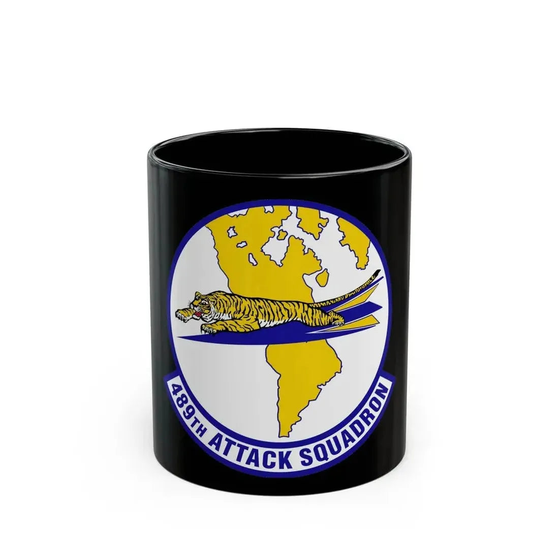 489 Attack Sq ACC (U.S. Air Force) Black Coffee Mug - Go Mug Yourself