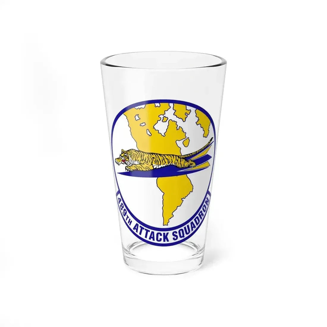 489 Attack Sq ACC (U.S. Air Force) Pint Glass 16oz 16oz - Go Mug Yourself