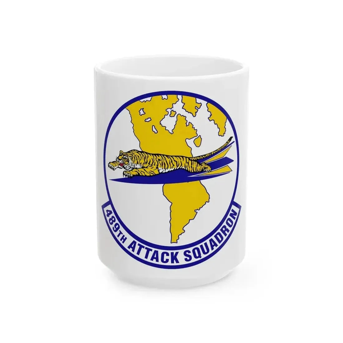 489 Attack Sq ACC (U.S. Air Force) White Coffee Mug 15oz - Go Mug Yourself