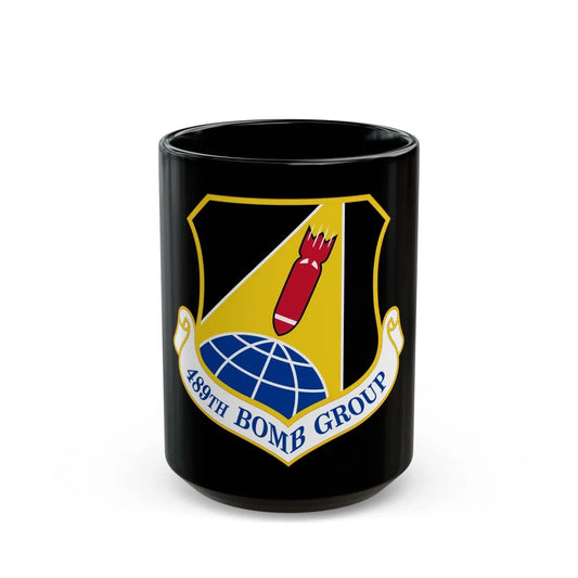 489 Bomb Group AFRC (U.S. Air Force) Black Coffee Mug-15oz-Go Mug Yourself