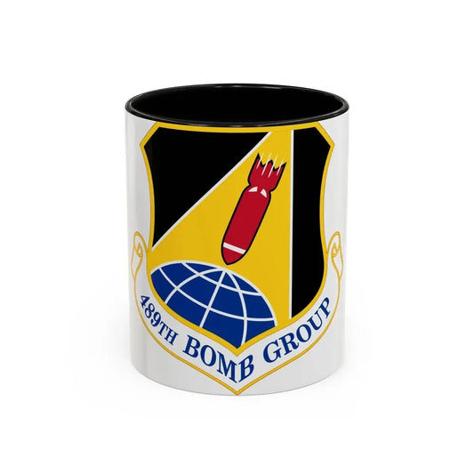 489 Bomb Group AFRC (U.S. Air Force) Accent Coffee Mug 11oz Black - Go Mug Yourself