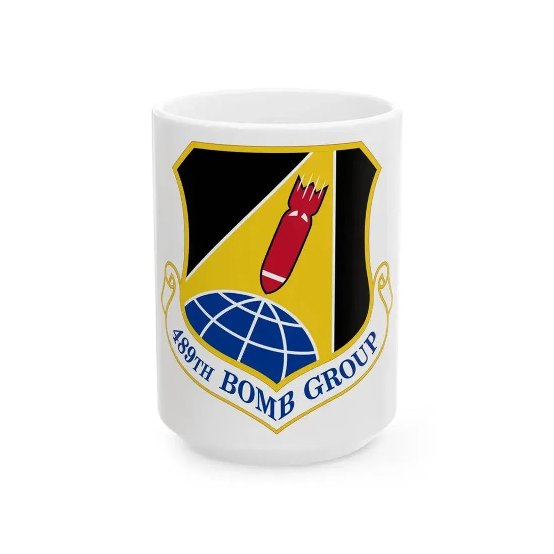 489 Bomb Group AFRC (U.S. Air Force) White Coffee Mug 15oz - Go Mug Yourself