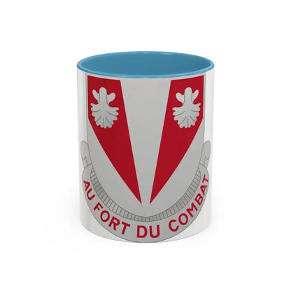 489 Engineer Battalion (U.S. Army) Accent Coffee Mug 11oz Light Blue - Go Mug Yourself