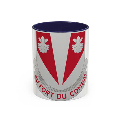 489 Engineer Battalion (U.S. Army) Accent Coffee Mug 11oz Navy - Go Mug Yourself