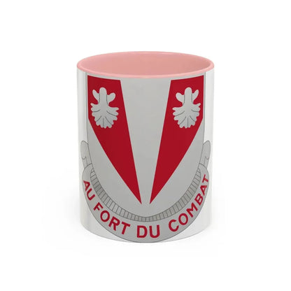 489 Engineer Battalion (U.S. Army) Accent Coffee Mug 11oz Pink - Go Mug Yourself