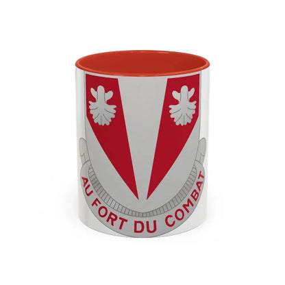 489 Engineer Battalion (U.S. Army) Accent Coffee Mug 11oz Red - Go Mug Yourself