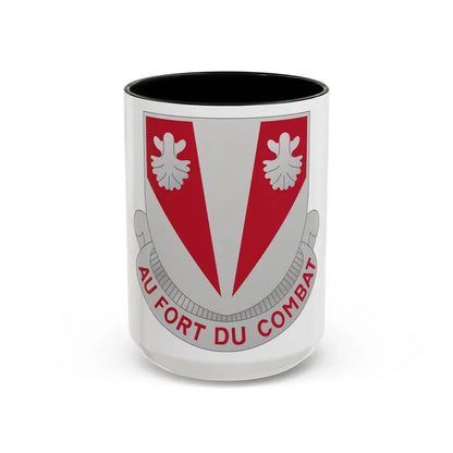 489 Engineer Battalion (U.S. Army) Accent Coffee Mug 15oz Black - Go Mug Yourself