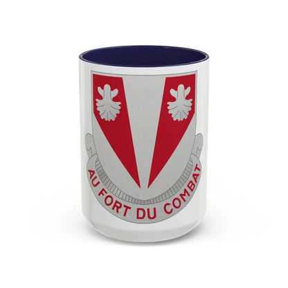 489 Engineer Battalion (U.S. Army) Accent Coffee Mug 15oz Navy - Go Mug Yourself