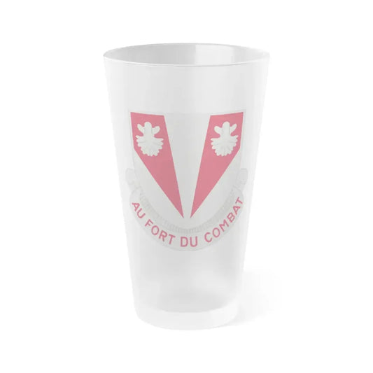 489 Engineer Battalion (U.S. Army) Frosted Pint Glass 16oz Default Title - Go Mug Yourself